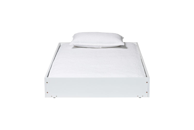 Ygritte Modern White Wood Twin Trundle