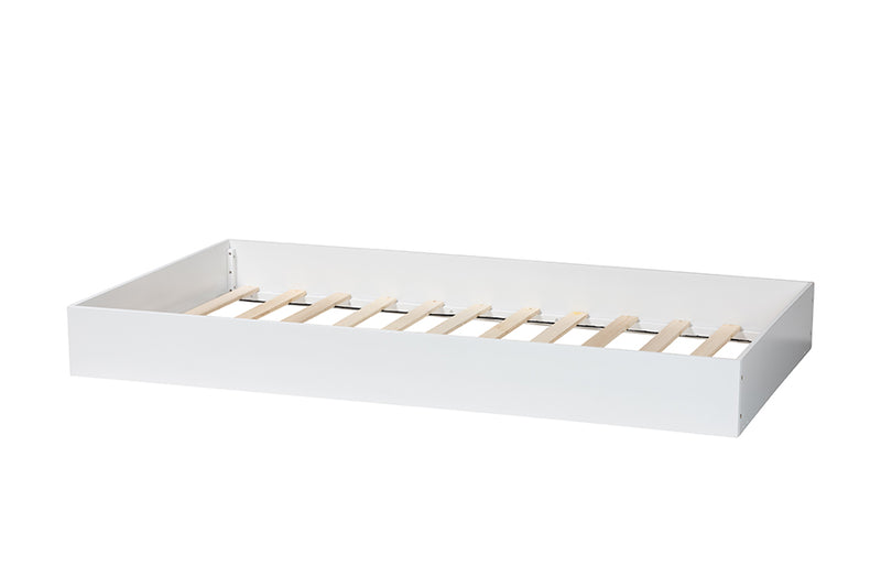 Ygritte Modern White Wood Twin Trundle