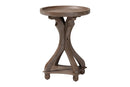 Fleur Antique Brown Wood End Table Baxton