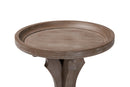 Fleur Antique Brown Wood End Table Baxton
