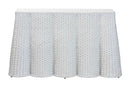 Claire Bohemian White Scallop Rattan Console Table Baxton
