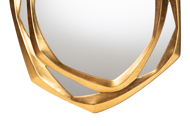 Semira Antique Goldleaf Accent Wall Mirror