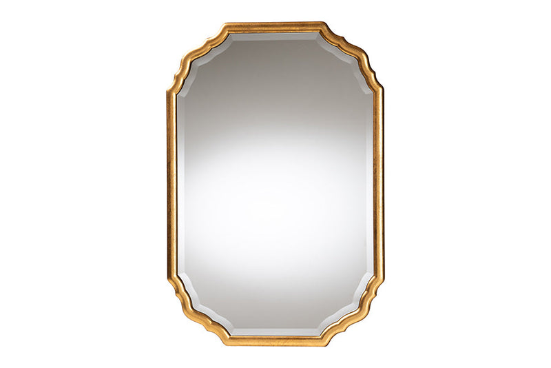 Laymi Antique Goldleaf Accent Wall Mirror Baxton