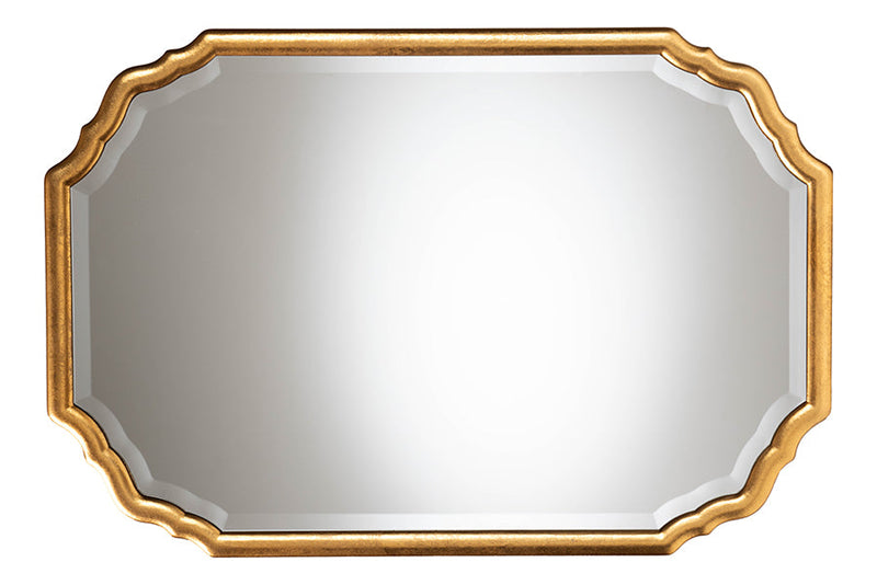Laymi Antique Goldleaf Accent Wall Mirror Baxton