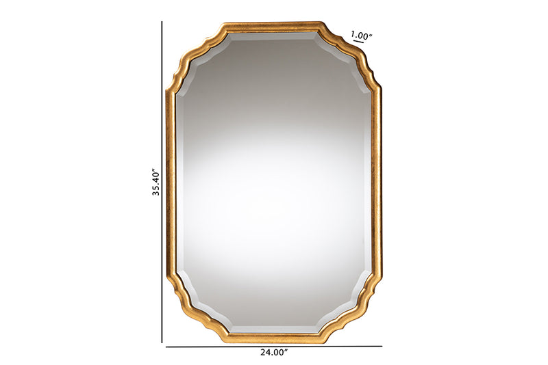 Laymi Antique Goldleaf Accent Wall Mirror