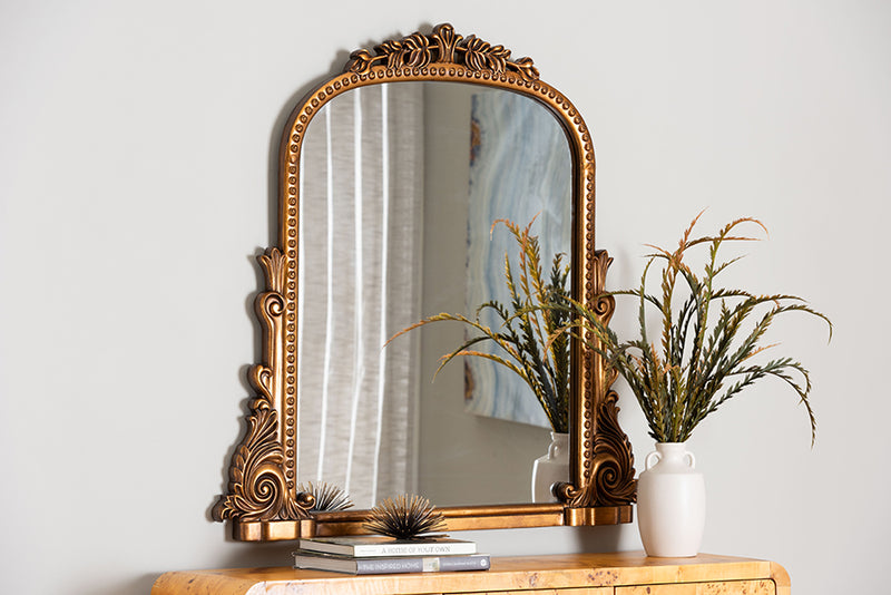 Carice Baroque Antique Goldleaf Accent Mirror