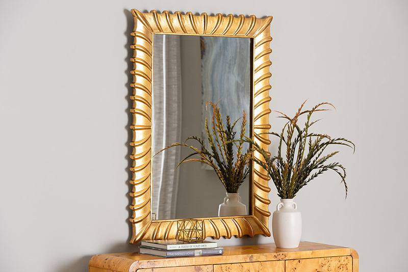 Rosalba Antique Goldleaf Accent Wall Mirror