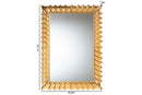 Rosalba Antique Goldleaf Accent Wall Mirror Baxton