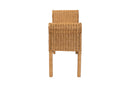 Salman Handwoven Natural Rattan Bench with Scalloped Detailing Baxton
