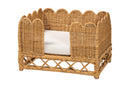Claire Bohemian Light Honey Rattan Pet Bed Baxton