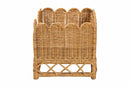 Claire Bohemian Light Honey Rattan Pet Bed Baxton