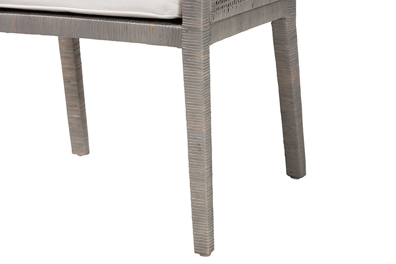 Trianna Natural Rattan Dining Armchair Baxton