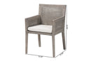 Trianna Natural Rattan Dining Armchair Baxton