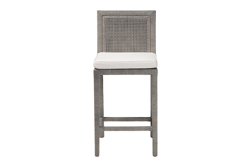 Lumines Natural Rattan Counter Stool Baxton