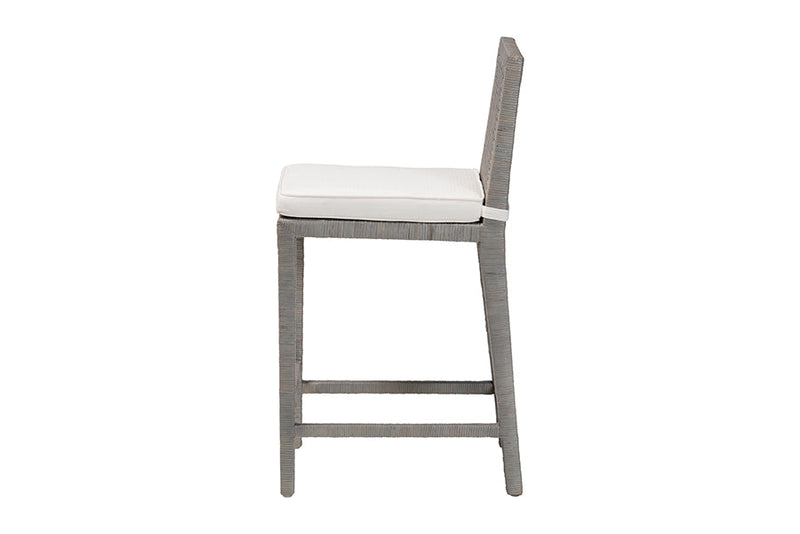 Lumines Natural Rattan Counter Stool Baxton