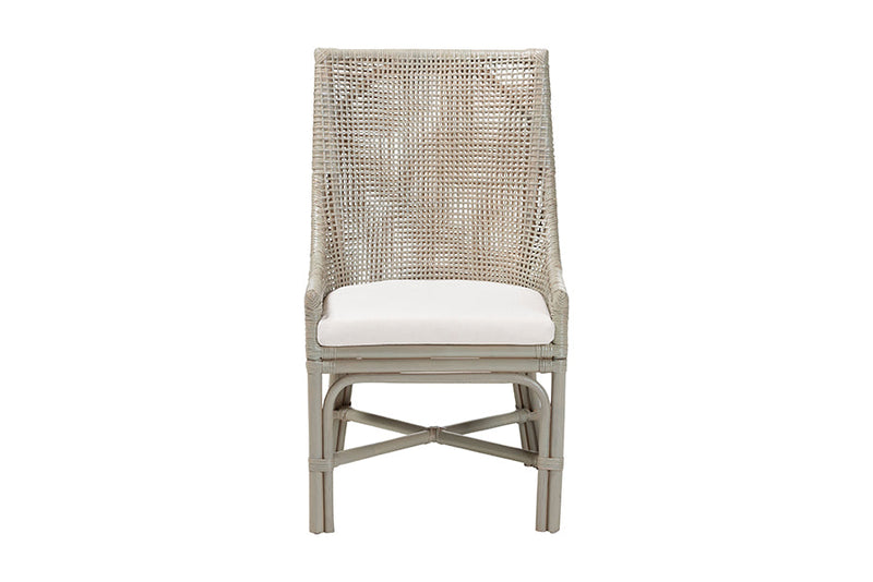 Saverio Rattan Dining Chair with Cushion Baxton