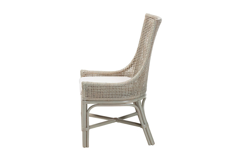 Saverio Rattan Dining Chair with Cushion Baxton