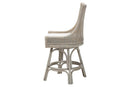 Saverio Swivel Rattan Counter Stool with Cushion Baxton
