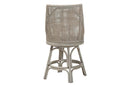 Saverio Swivel Rattan Counter Stool with Cushion Baxton