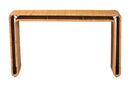 Matana Bohemian Light Honey Rattan Console Table Baxton