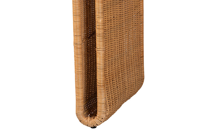 Matana Bohemian Light Honey Rattan Console Table Baxton