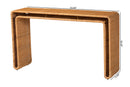 Matana Bohemian Light Honey Rattan Console Table Baxton