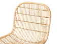 May Bohemian Light Honey Rattan S-Curve Dining Chair Baxton