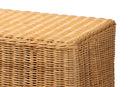 Claire Rectangular Natural Rattan Console Table Baxton