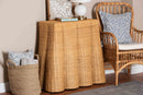 Claire Rectangular Natural Rattan Console Table Baxton
