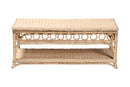June Natural Rattan Coffee Table Baxton