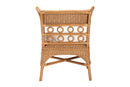 June Bohemian Light Honey Rattan Arm Chair Baxton