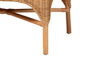 June Bohemian Light Honey Rattan Dining Bench Baxton