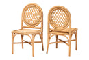 June Natural Rattan Dining Chair Baxton