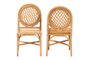 June Natural Rattan Dining Chair Baxton