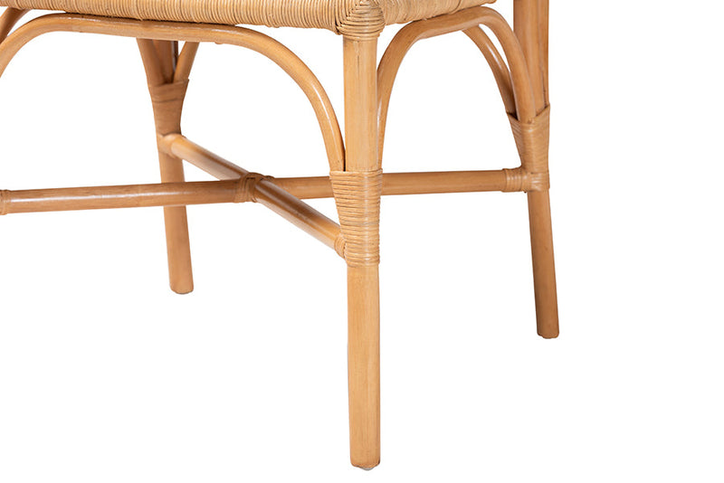 June Natural Rattan Dining Chair Baxton