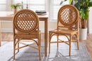 June Natural Rattan Dining Chair Baxton