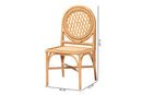 June Natural Rattan Dining Chair Baxton