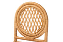 June Natural Rattan Counter Stool Baxton