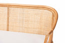 Alara 2Pc Natural Rattan Corner Bench Set Baxton