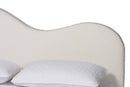 Hermine Boucle Upholstered Platform Bed, Queen Baxton