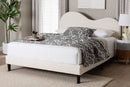 Hermine Boucle Upholstered Platform Bed, Queen Baxton