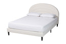 Payne Boucle Upholstered Platform Bed, Queen Baxton
