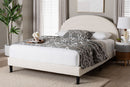 Payne Boucle Upholstered Platform Bed, Queen Baxton