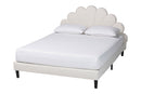 Abena Boucle Upholstered Platform Bed, Queen Baxton