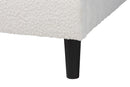 Abena Boucle Upholstered Platform Bed, Queen Baxton