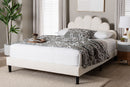 Abena Boucle Upholstered Platform Bed, Queen Baxton