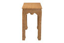 Albion Handwoven Natural Rattan Console Table Baxton