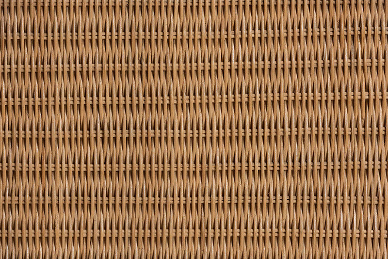 Albion Handwoven Natural Rattan Console Table Baxton