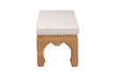 Albion Ming Style Natural Rattan Bench Baxton