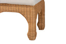 Albion Ming Style Natural Rattan Bench Baxton